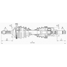 DRS6194.00 OPEN PARTS Приводной вал