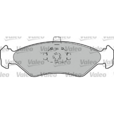 598043 VALEO Комплект тормозных колодок, дисковый тормоз