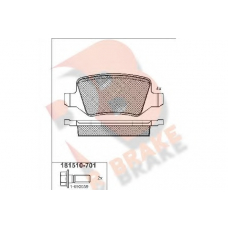 RB1510-701 R BRAKE Комплект тормозных колодок, дисковый тормоз