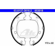 03.0137-3018.2 ATE Комплект тормозных колодок, стояночная тормозная с