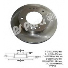 IBT-1397 IPS Parts Тормозной диск