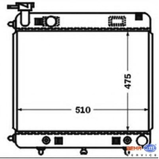 8MK 376 721-371 HELLA Радиатор, охлаждение двигателя