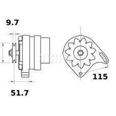 MG 432 MAHLE Генератор