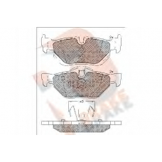 RB1663 R BRAKE Комплект тормозных колодок, дисковый тормоз