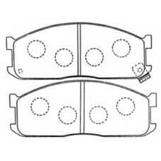 AKD-1048 ASVA Комплект тормозных колодок, дисковый тормоз