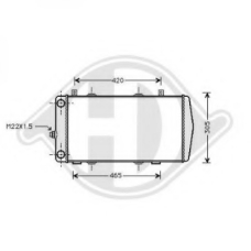 8134105 DIEDERICHS Радиатор, охлаждение двигателя