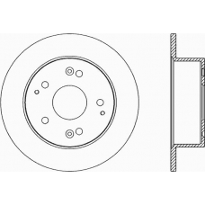 BDR2038.10 OPEN PARTS Тормозной диск