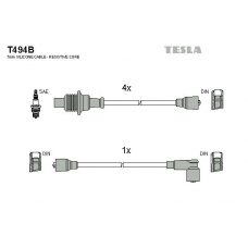 T494B TESLA Комплект проводов зажигания