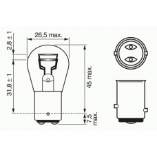 1 987 302 524 BOSCH Лампа накаливания