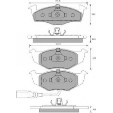 603981 ROULUNDS Комплект тормозных колодок, дисковый тормоз