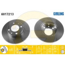 6410123 GIRLING Комплект тормозов, дисковый тормозной механизм