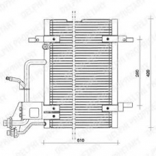 TSP0225011 DELPHI Конденсатор, кондиционер