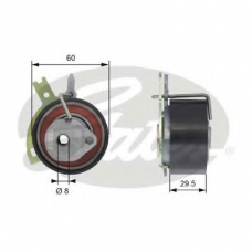 T43186 GATES Натяжной ролик, ремень грм