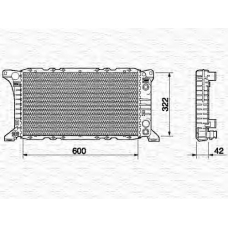 350213514000 MAGNETI MARELLI Радиатор, охлаждение двигателя