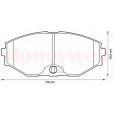 572506B BENDIX Комплект тормозных колодок, дисковый тормоз