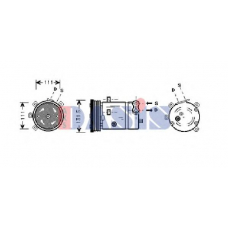 852220N AKS DASIS Компрессор, кондиционер