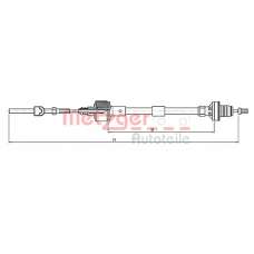 11.2532 METZGER Трос, управление сцеплением
