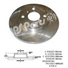 IBT-1255 IPS Parts Тормозной диск