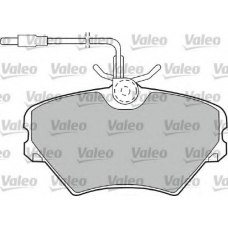 540551 VALEO Комплект тормозных колодок, дисковый тормоз