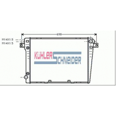 1406101 KUHLER SCHNEIDER Радиатор, охлаждение двигател