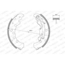 152-2019 WEEN Комплект тормозных колодок