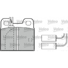 551034 VALEO Комплект тормозных колодок, дисковый тормоз