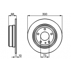 0 986 478 323 BOSCH Тормозной диск