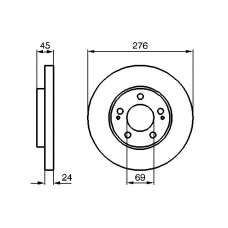 0 986 479 035 BOSCH Тормозной диск