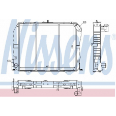64774 NISSENS Радиатор, охлаждение двигателя