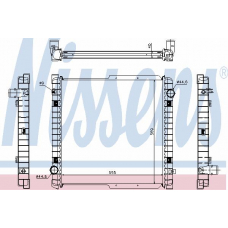 63333 NISSENS Радиатор, охлаждение двигателя