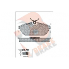 RB1438-700 R BRAKE Комплект тормозных колодок, дисковый тормоз