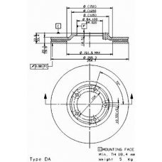 09.5632.10 BREMBO Тормозной диск