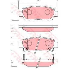 GDB7055 TRW Комплект тормозных колодок, дисковый тормоз
