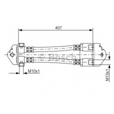 1 987 481 166 BOSCH Тормозной шланг