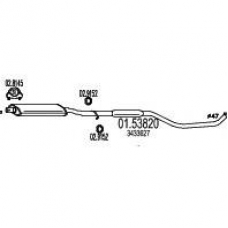 01.53820 MTS Средний глушитель выхлопных газов