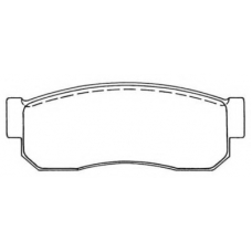 ASN-76 AISIN Комплект тормозных колодок, дисковый тормоз