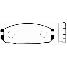 J PA-136AF JAPANPARTS Комплект тормозных колодок, дисковый тормоз