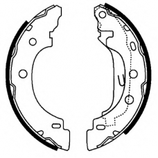 8DB 355 002-241 HELLA Комплект тормозных колодок