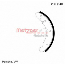MG 104 METZGER Комплект тормозных колодок