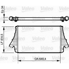 818722 VALEO Интеркулер