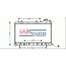 2500261 KUHLER SCHNEIDER Радиатор, охлаждение двигател