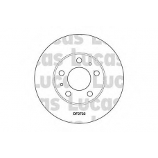 DF2722 TRW Тормозной диск