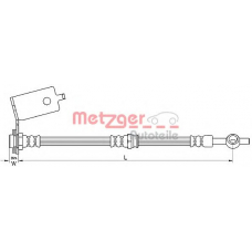 4110141 METZGER Тормозной шланг