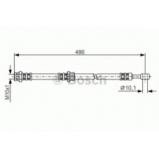 1 987 476 283 BOSCH Тормозной шланг