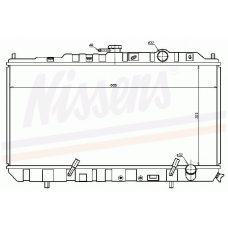 63343 NISSENS Радиатор, охлаждение двигателя
