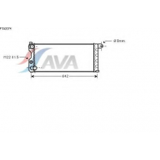 FTA2074 AVA Радиатор, охлаждение двигателя