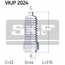 VKJP 2024 SKF Комплект пылника, рулевое управление