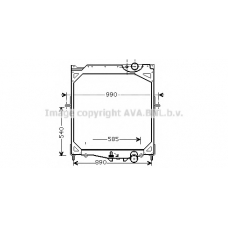 VL2041 AVA Радиатор, охлаждение двигателя