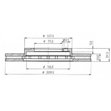 BDC3595 QUINTON HAZELL Тормозной диск