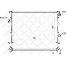 10-25010-SX STELLOX Радиатор, охлаждение двигателя